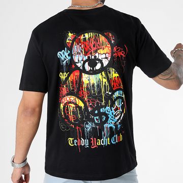 Teddy Yacht Club - Camiseta Oversize Large Art Series Dripping Negro