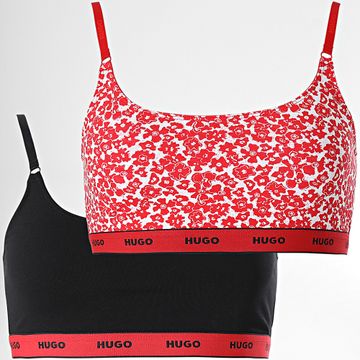 HUGO - Juego De 2 Sujetadores De Mujer 50495872 Rojo Negro