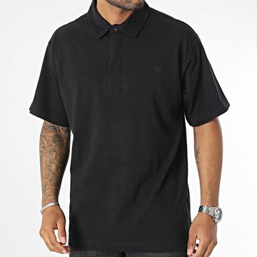Adidas Originals - HR8677 Polo de manga corta Essential Negro