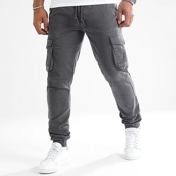 John H - Pantalones Cargo Gris Carbón