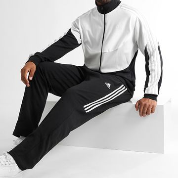 Adidas Performance - Chándal Con Rayas IJ6074 Negro Blanco Gris
