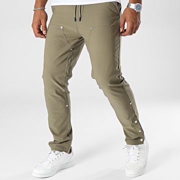 John H - Pantalones de chándal verde caqui