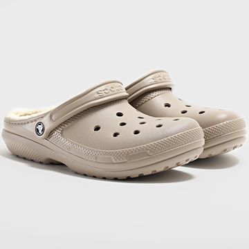 Crocs - Zueco Clásico Forrado 203591 Champiñón Hueso