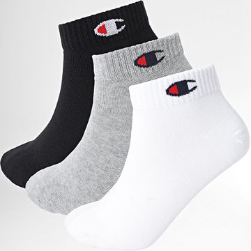 Champion - Juego De 3 Pares De Calcetines U20099 Negro Blanco Gris Brezo