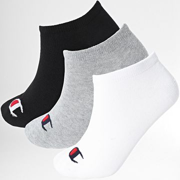 Champion - Juego De 3 Pares De Calcetines U20100 Negro Blanco Gris Heather