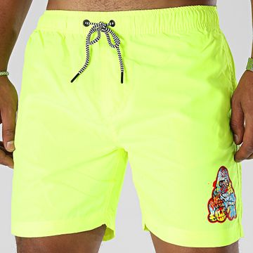 Sale Môme Paris - Bañador Gorila Graffiti Amarillo Fluo