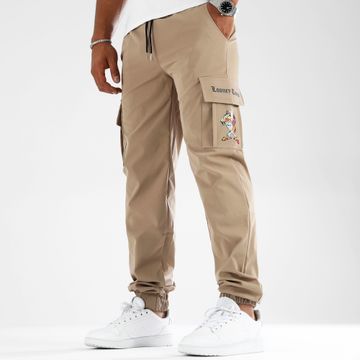 Looney Tunes - Pantalón Cargo Taz Graffiti Beige