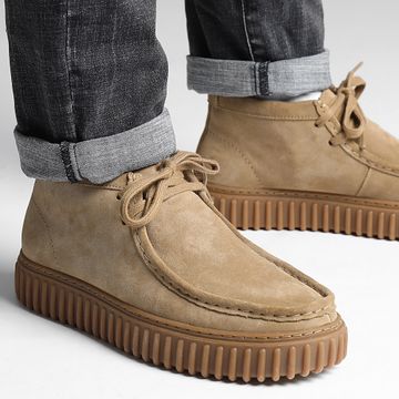 Clarks - Zapatillas Torhill Hi Ante Arena Oscuro