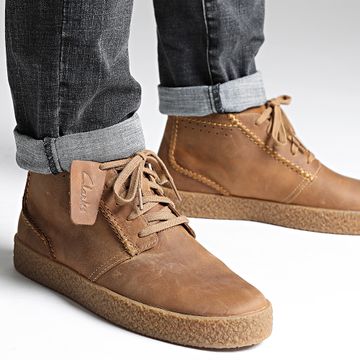 Clarks - Zapatos de piel Streethill Mid Dark Tan