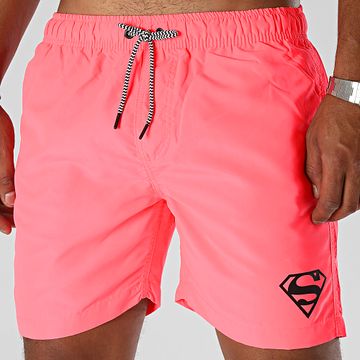 DC Comics - Bañador Fluo Logo Rosa Negro