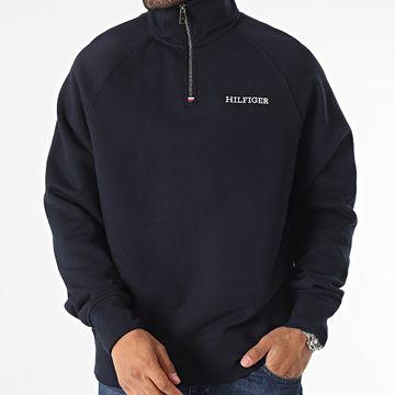 Tommy Hilfiger - Mono Embro 2737 Sudadera Cuello Cremallera Azul Marino
