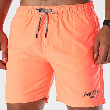 Sale Môme Paris - Bañador Script Naranja fluorescente