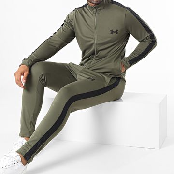 Under Armour - Chándal a rayas 1357139 Verde caqui