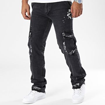 2Y Premium - Regular Jean Cargo Pants Negro