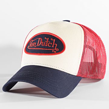 Von Dutch - Cas1 Gorra Trucker Rojo Beige Azul Marino