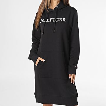 Tommy Hilfiger - Vestido Sudadera con Capucha Mujer 0344 Negro