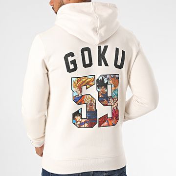 Dragon Ball Z - Sudadera con capucha Back Goku Beige