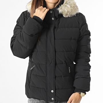 Kaporal - Consolador con capucha de piel Dibby negro para mujer