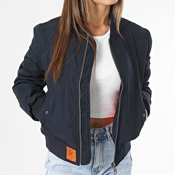 Bombers Original - Chaqueta bomber para mujer Original Navy