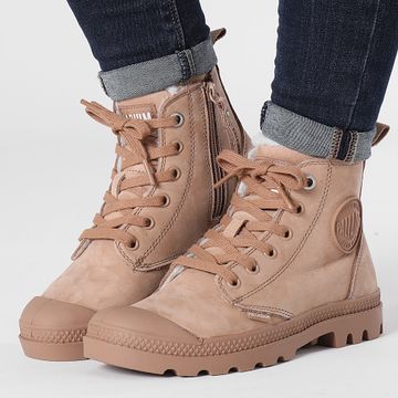 Palladium - Botas Mujer Pampa Hi Zip 95982 Nude Marrón