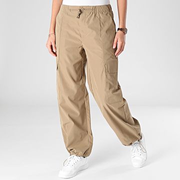Only - Celia Pantalones cargo paracaídas para mujer Beige