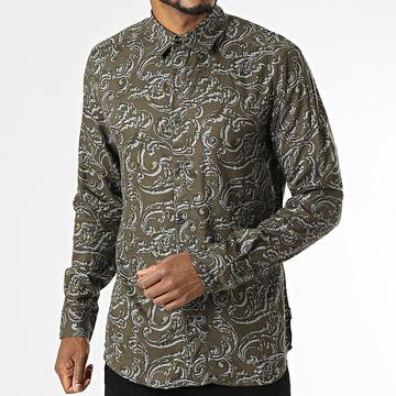 Only And Sons - Lolly Slim Camisa Manga Larga Verde Caqui