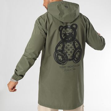 Teddy Yacht Club - Maison De Couture Cortaviento con Capucha Verde Caqui