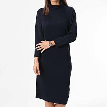 Tommy Hilfiger - Vestido jersey cuello vuelto raglán 0290 Azul marino