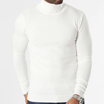 John H - Jersey blanco de cuello alto