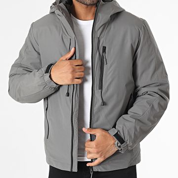 KZR - Parka gris con capucha