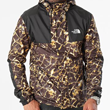 The North Face - Capucha cortavientos marrón montaña