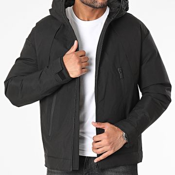 Classic Series - Parka negra con capucha