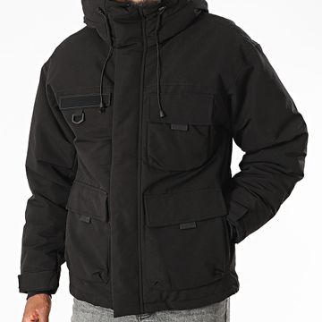 KZR - Parka negra con capucha