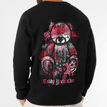 Teddy Yacht Club - Sudadera Art Series Dripping Crewneck Negra
