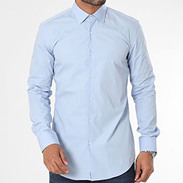 HUGO - Camisa de manga larga Jenno 50289499 Azul claro