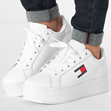 Tommy Jeans - Zapatillas Flatform Essential 2518 Blanco Mujer