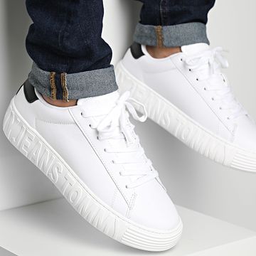 Tommy Jeans - Suela de cuero 1159 Zapatillas blancas