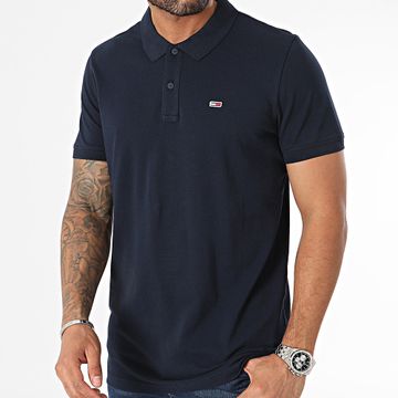 Tommy Jeans - Polo de manga corta Placket 8312 Slim Azul marino