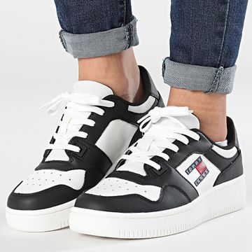 Tommy Jeans - Retro Mujer Zapatillas Essential Zapatillas 2505 Negro Crudo