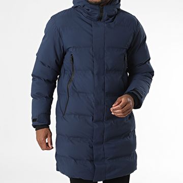 Frilivin - Parka con capucha azul marino