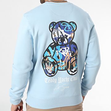 Teddy Yacht Club - Art Series Azul Espalda Azul Claro Sudadera cuello redondo