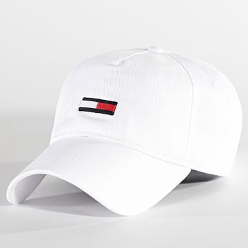 Tommy Jeans - Gorra de mujer con bandera alargada 5842 Blanca