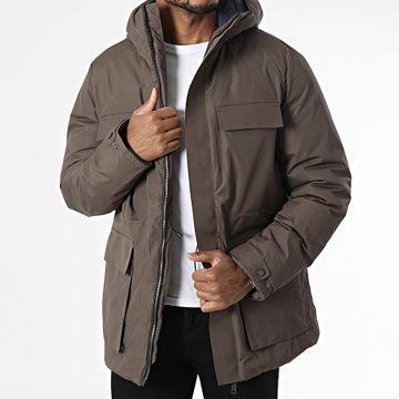 KZR - XZ-62152 Parka con capucha verde caqui