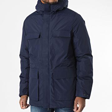 KZR - XZ-62152 Parka con capucha Azul marino