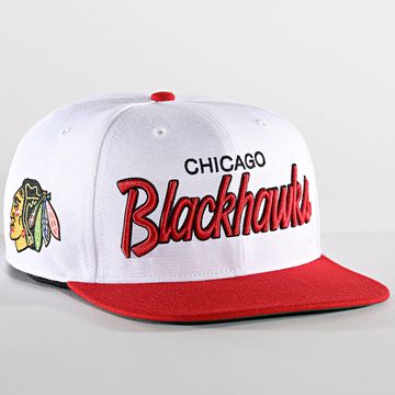 '47 Brand - NHL Chicago Blackhawks Gorra Snapback Blanca Roja