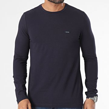 Calvin Klein - Slim Stretch Camiseta Manga Larga 2725 Azul Marino