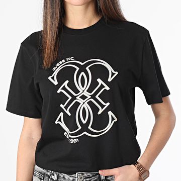 Guess - Camiseta mujer Z4RI01-I3Z14 Negro