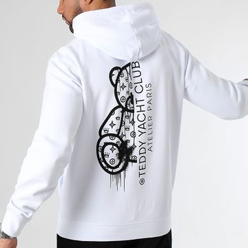 Teddy Yacht Club - Sudadera Atelier Paris Blanco Negro