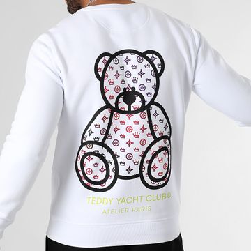 Teddy Yacht Club - Street Couture Sudadera de cuello redondo Gradient White