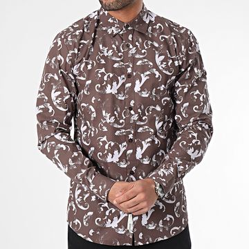Only And Sons - Don Life Camisa Manga Larga Marrón Rosa